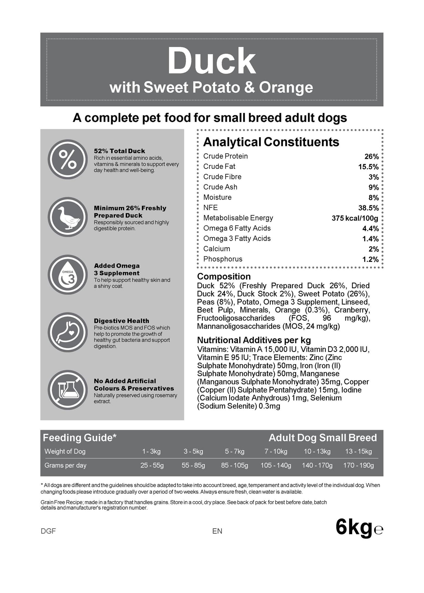 Blakes - Small Breed - Grain Free Complete Dog Food 6KG
