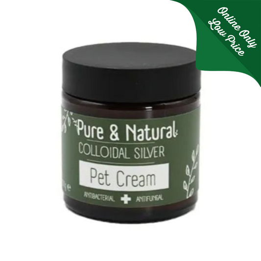 Pure & Natural Colloidal Silver Pet Cream - Natural Healing for Pets