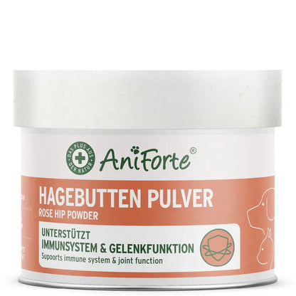 AniForte Rose Hip Powder for Dogs & Cats - Immune Support and Joint Health Natural Supplement