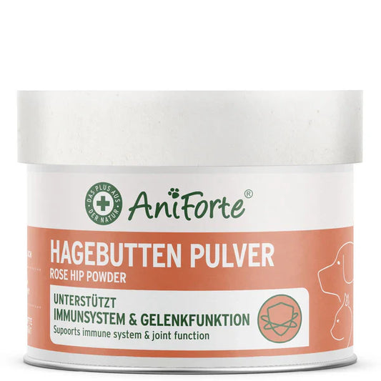 AniForte Rose Hip Powder for Dogs & Cats - Immune Support and Joint Health Natural Supplement