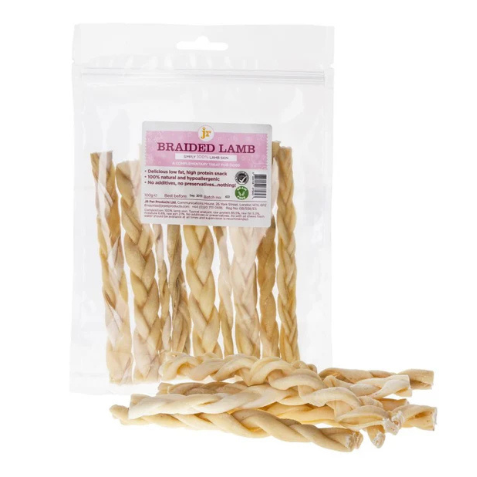 JR Braided Lamb - Natural Hypoallergenic Dog Chew