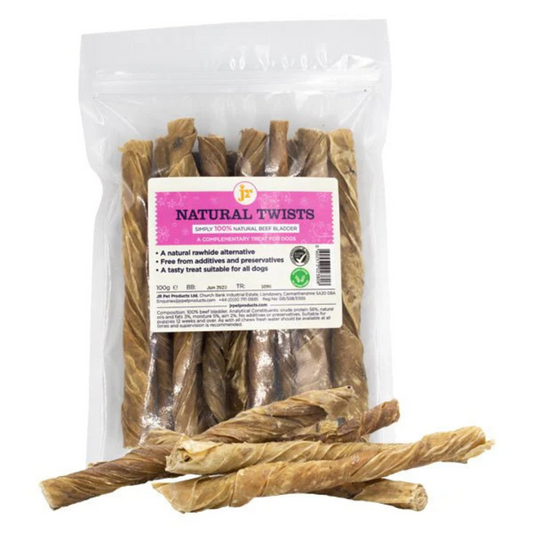 JR Natural Beef Twists - Natural Low Fat Dog Chew