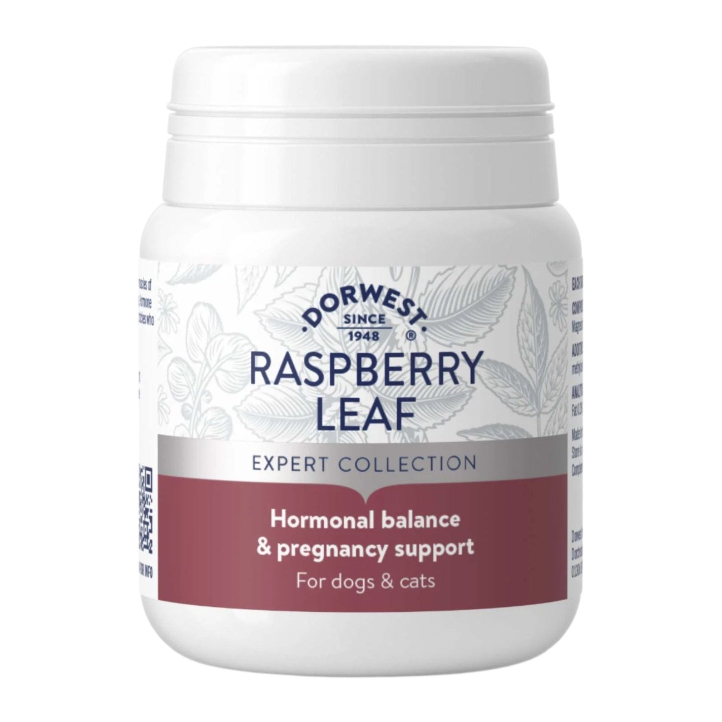 Dorwest Herbs Raspberry Leaf Tablets ¨C Natural Support for Female Dogs During Key Life Stages