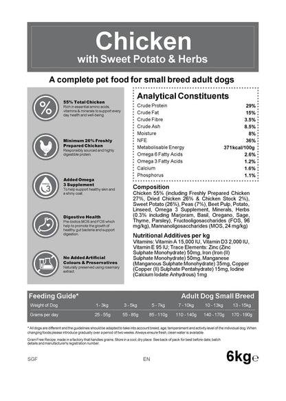 Blakes - Small Breed - Grain Free Complete Dog Food 6KG