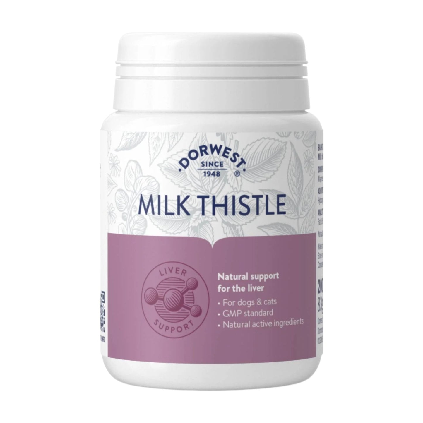 Dorwest Herbs Milk Thistle Tablets - Natural Care for Pets