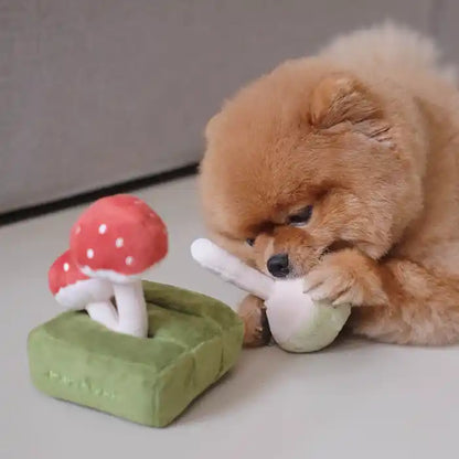 Forest Mushroom Snuffle Interactive Pet Toy